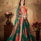 Breath-taking Floral Printed Organza Lehenga for Bridal Wear