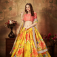 Breath-taking Floral Printed Organza Lehenga for Bridal Wear