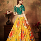Breath-taking Floral Printed Organza Lehenga for Bridal Wear