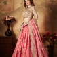 Breath-taking Floral Printed Organza Lehenga for Bridal Wear