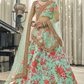 Digital Printed Lehenga with Dori, Sequins & Stone Embellishments