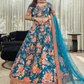 Digital Printed Lehenga with Dori, Sequins & Stone Embellishments