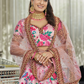 Digital Printed Lehenga with Dori, Sequins & Stone Embellishments