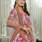 Digital Printed Lehenga with Dori, Sequins & Stone Embellishments
