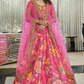 Digital Printed Lehenga with Dori, Sequins & Stone Embellishments