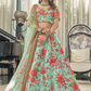 Digital Printed Lehenga with Dori, Sequins & Stone Embellishments