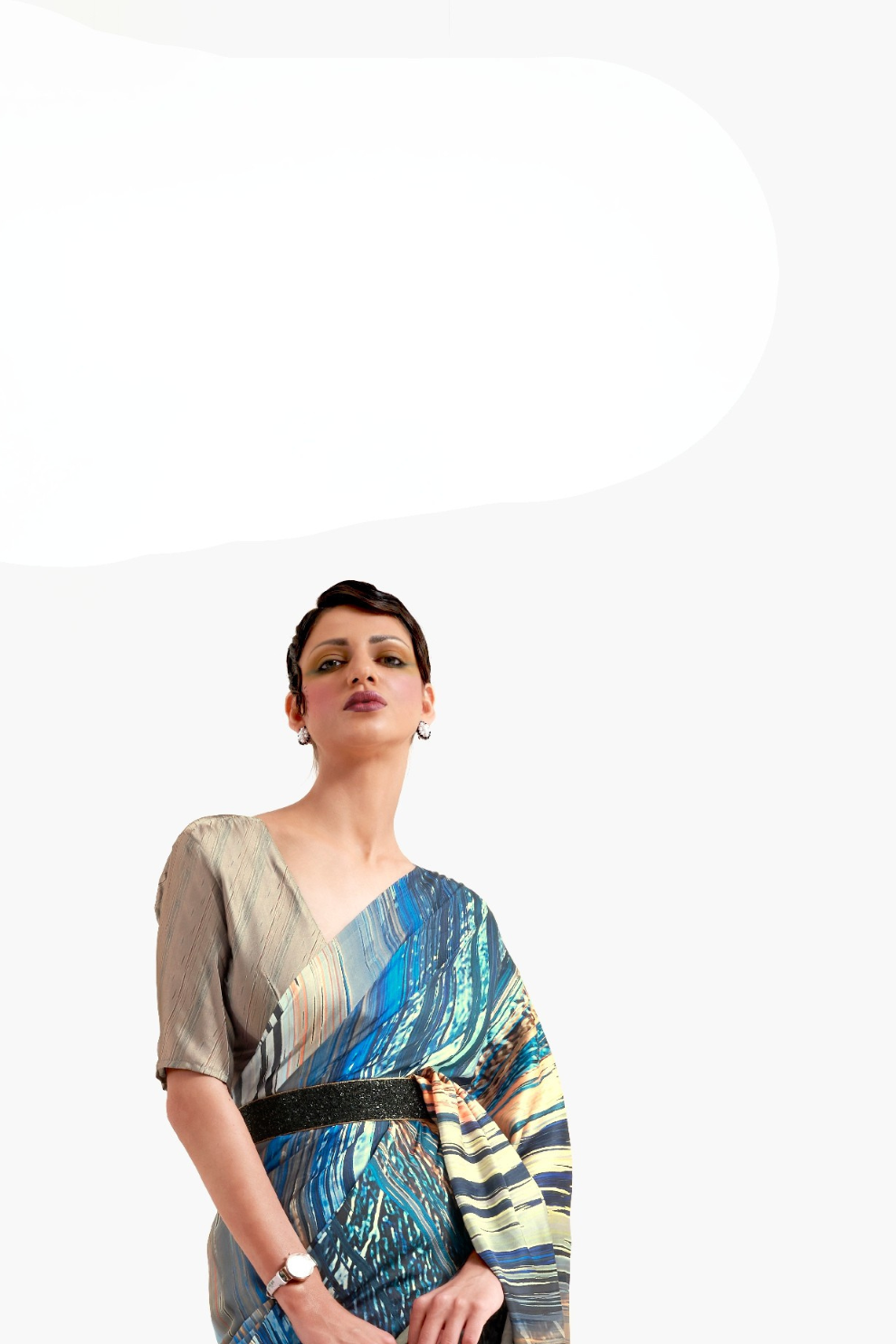 Casual Wear Satin Silk Saree with Smooth Finish
