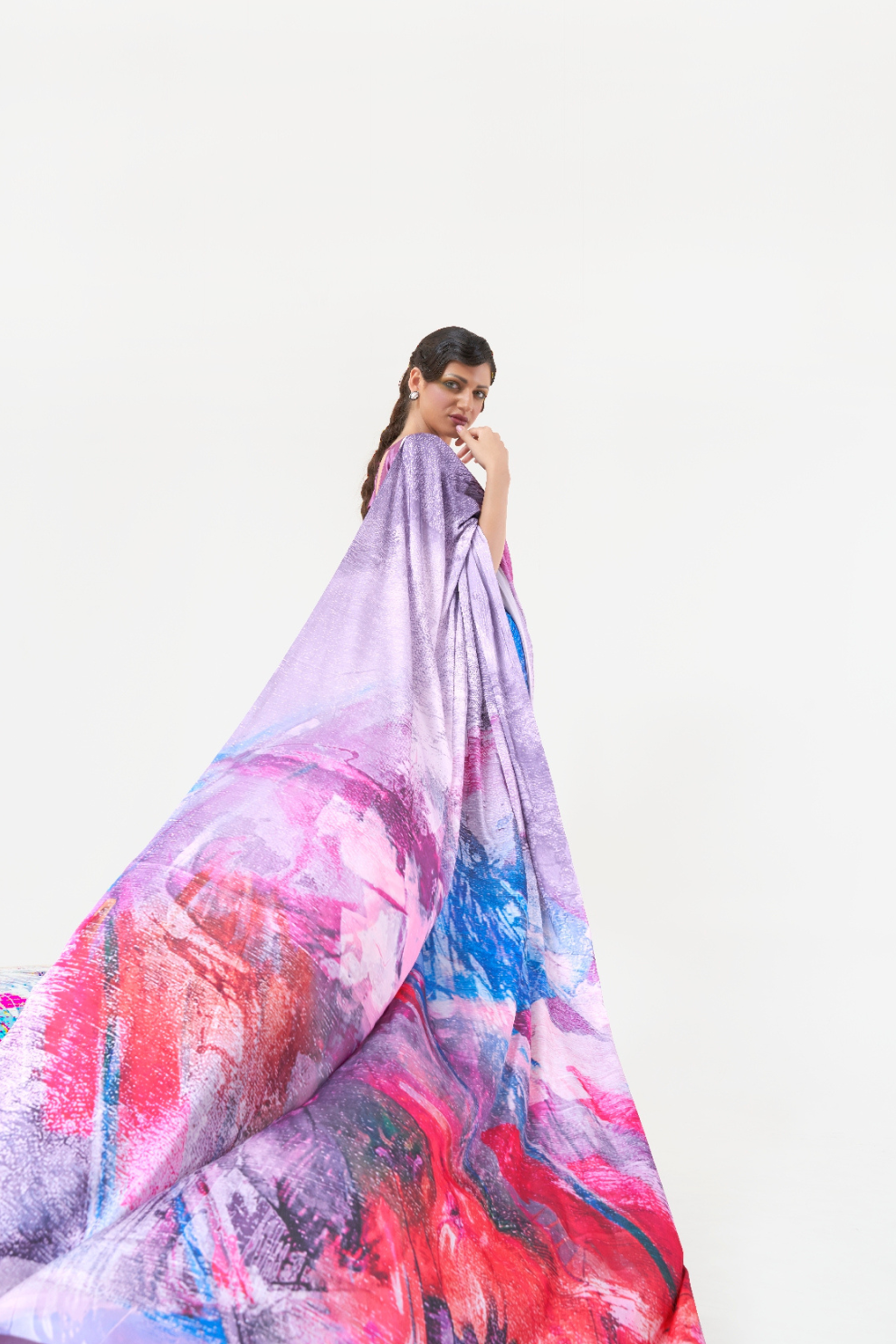 Casual Wear Satin Silk Saree with Smooth Finish