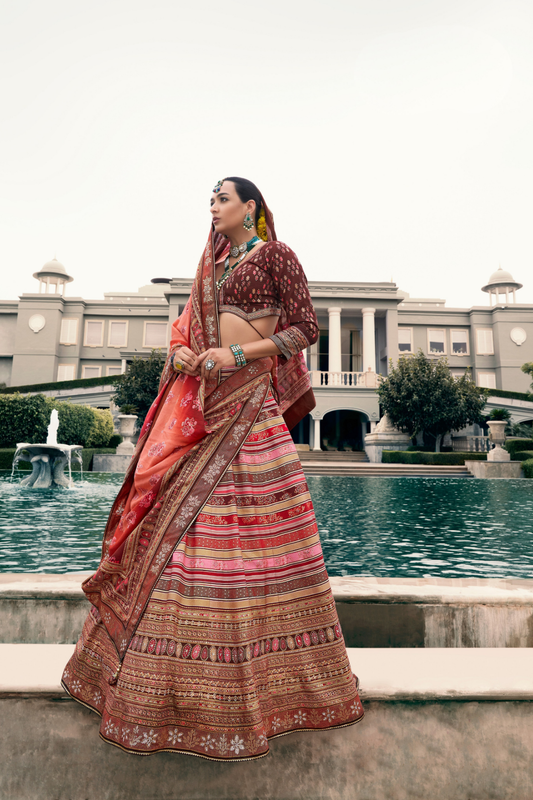LAVANTE_FASHION_EBROIDERED_BANARASI_SILK_LEHENGA_16 - LaVante Fashion
