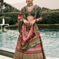 Lehenga Choli de seda de diseñador en color azul turquesa, lista para usar, con brillo y detalles de espejo