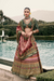 Lehenga Choli de seda de diseñador en color azul turquesa, lista para usar, con brillo y detalles de espejo