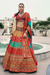 Lehenga Choli de seda de diseñador en color azul turquesa, lista para usar, con brillo y detalles de espejo
