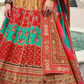 Lehenga Choli de seda de diseñador en color azul turquesa, lista para usar, con brillo y detalles de espejo