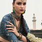 Lehenga Choli de seda de diseñador en color azul turquesa, lista para usar, con brillo y detalles de espejo