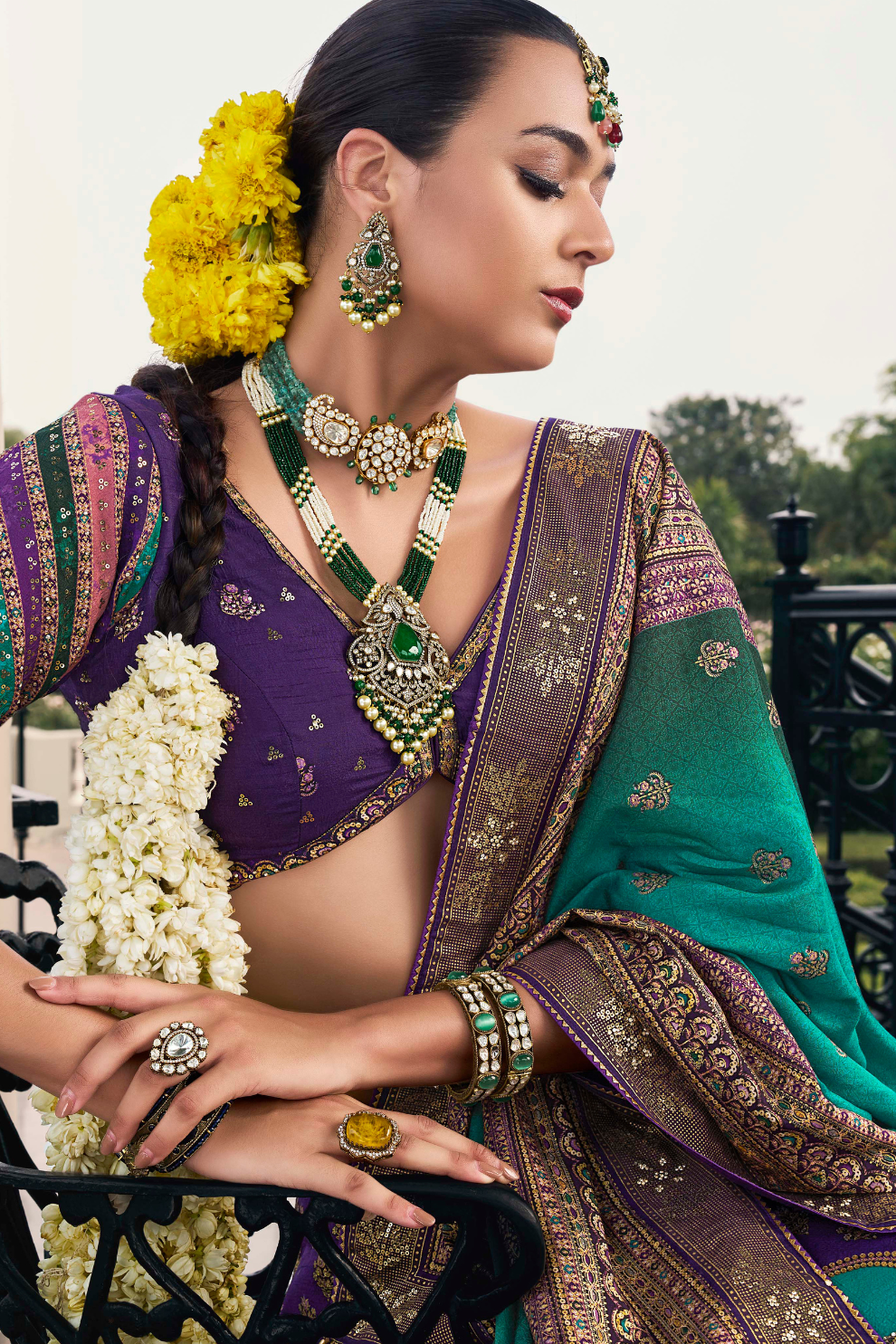 Lehenga Choli de seda de diseñador en color azul turquesa, lista para usar, con brillo y detalles de espejo