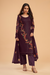 Designer Embroidered Pant Suit in Flowing Georgette