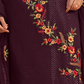 Designer Embroidered Pant Suit in Flowing Georgette