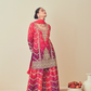 Lehenga Choli de seda de diseñador en color azul turquesa, lista para usar, con brillo y detalles de espejo