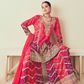 Lehenga Choli de seda de diseñador en color azul turquesa, lista para usar, con brillo y detalles de espejo