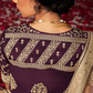 Elegance Embroidered Organza Silk Ensemble with Delicate Detailing