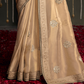 Elegance Embroidered Organza Silk Ensemble with Delicate Detailing