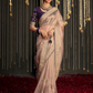 Elegance Embroidered Organza Silk Ensemble with Delicate Detailing