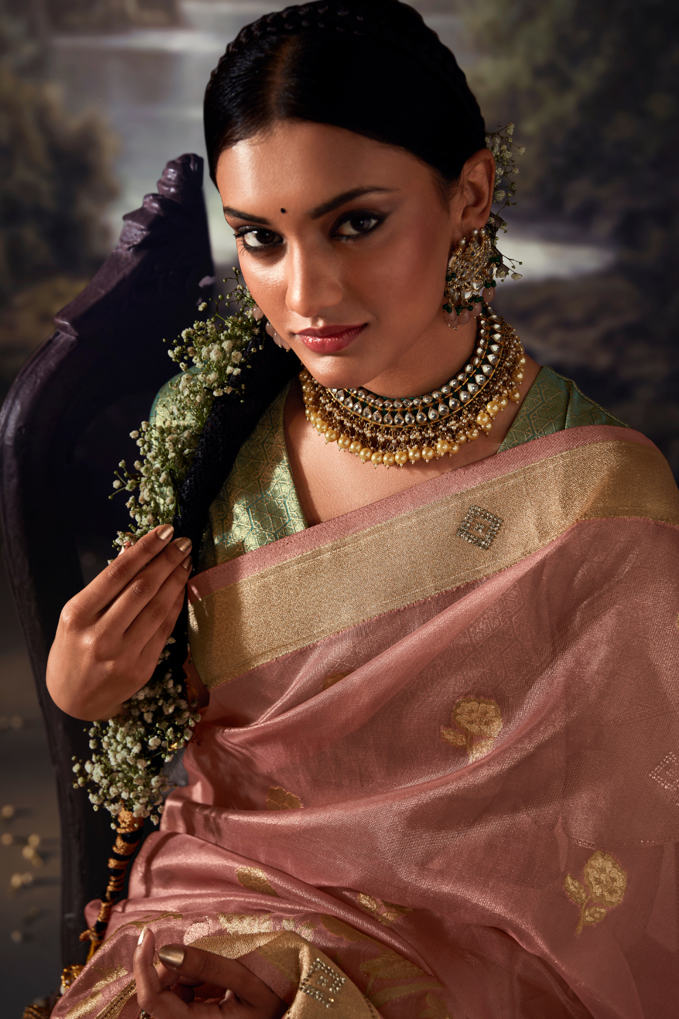 Majestic Woven Banarasi Silk Saree in Lustrous Pure Silk