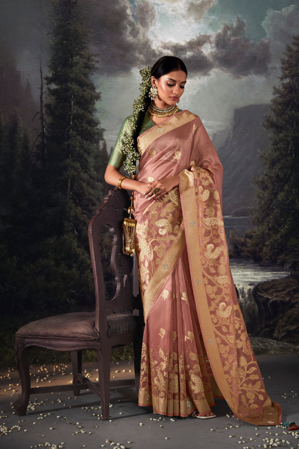 Majestic Woven Banarasi Silk Saree in Lustrous Pure Silk