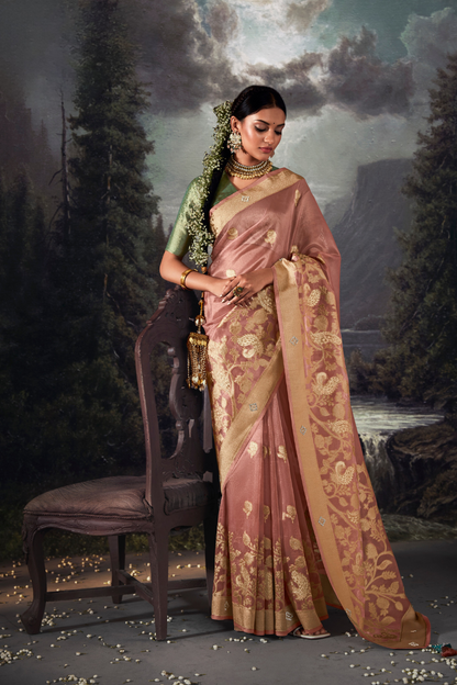 Majestic Woven Banarasi Silk Saree in Lustrous Pure Silk