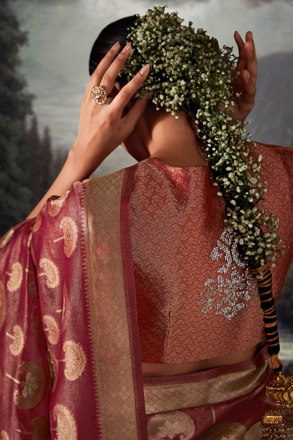 Majestic Woven Banarasi Silk Saree in Lustrous Pure Silk