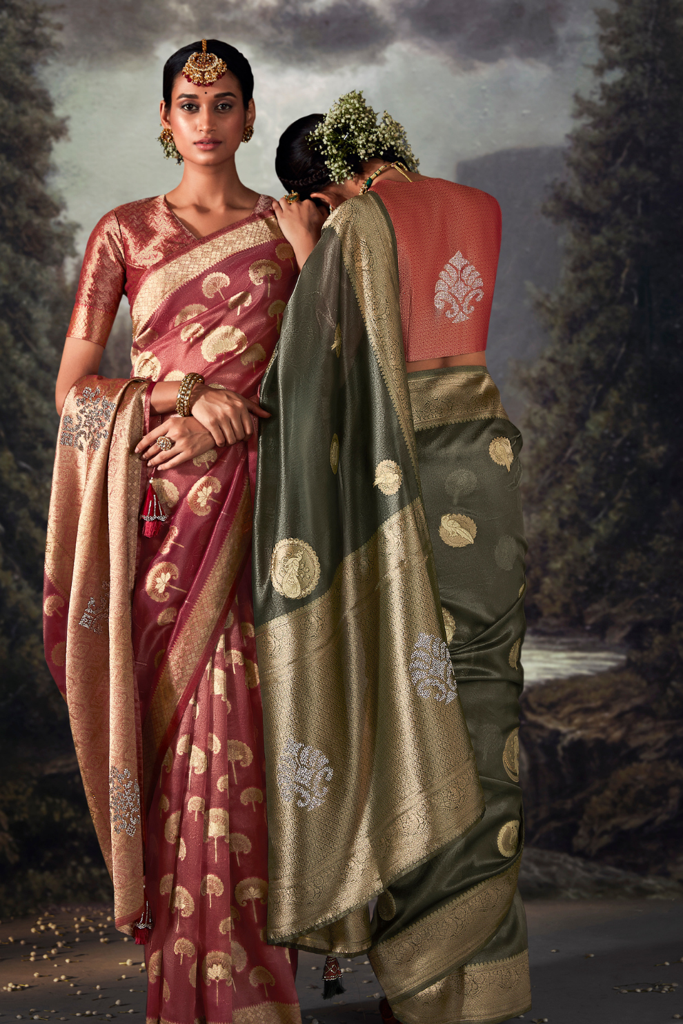 Majestic Woven Banarasi Silk Saree in Lustrous Pure Silk