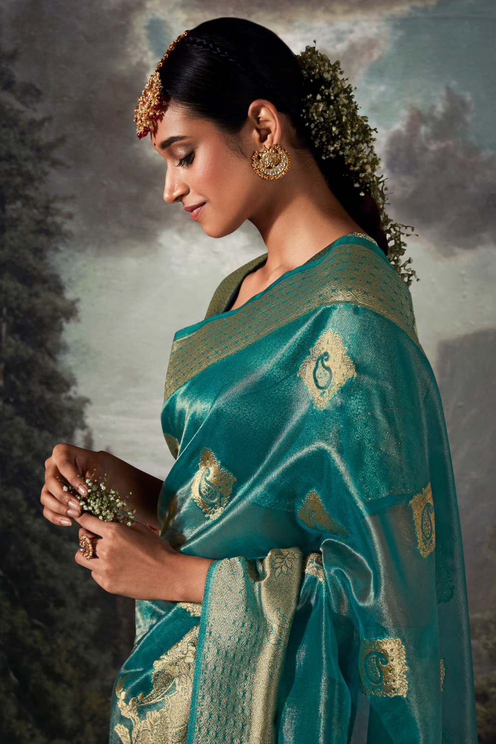 Majestic Woven Banarasi Silk Saree in Lustrous Pure Silk