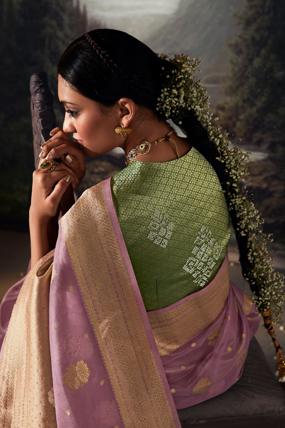 Majestic Woven Banarasi Silk Saree in Lustrous Pure Silk
