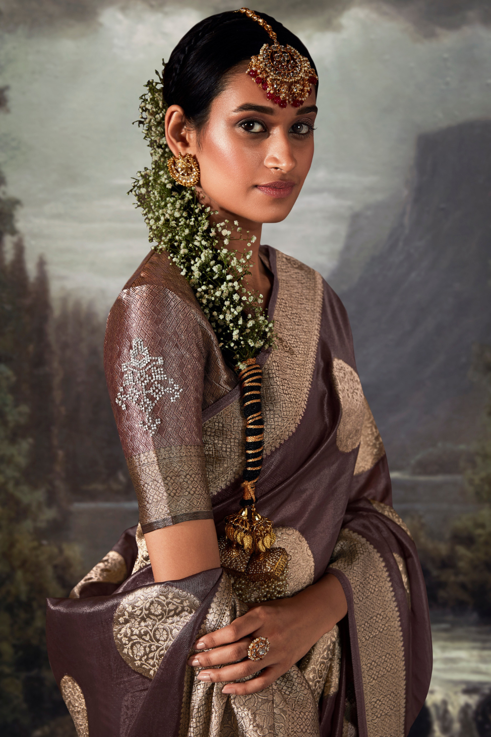Majestic Woven Banarasi Silk Saree in Lustrous Pure Silk