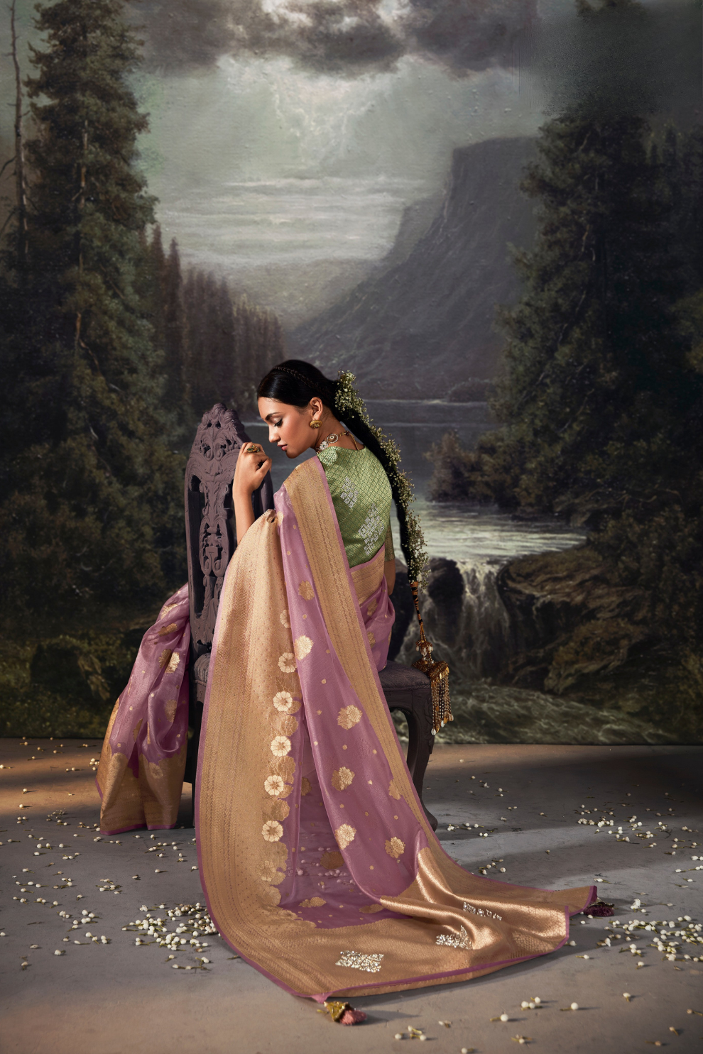 Majestic Woven Banarasi Silk Saree in Lustrous Pure Silk
