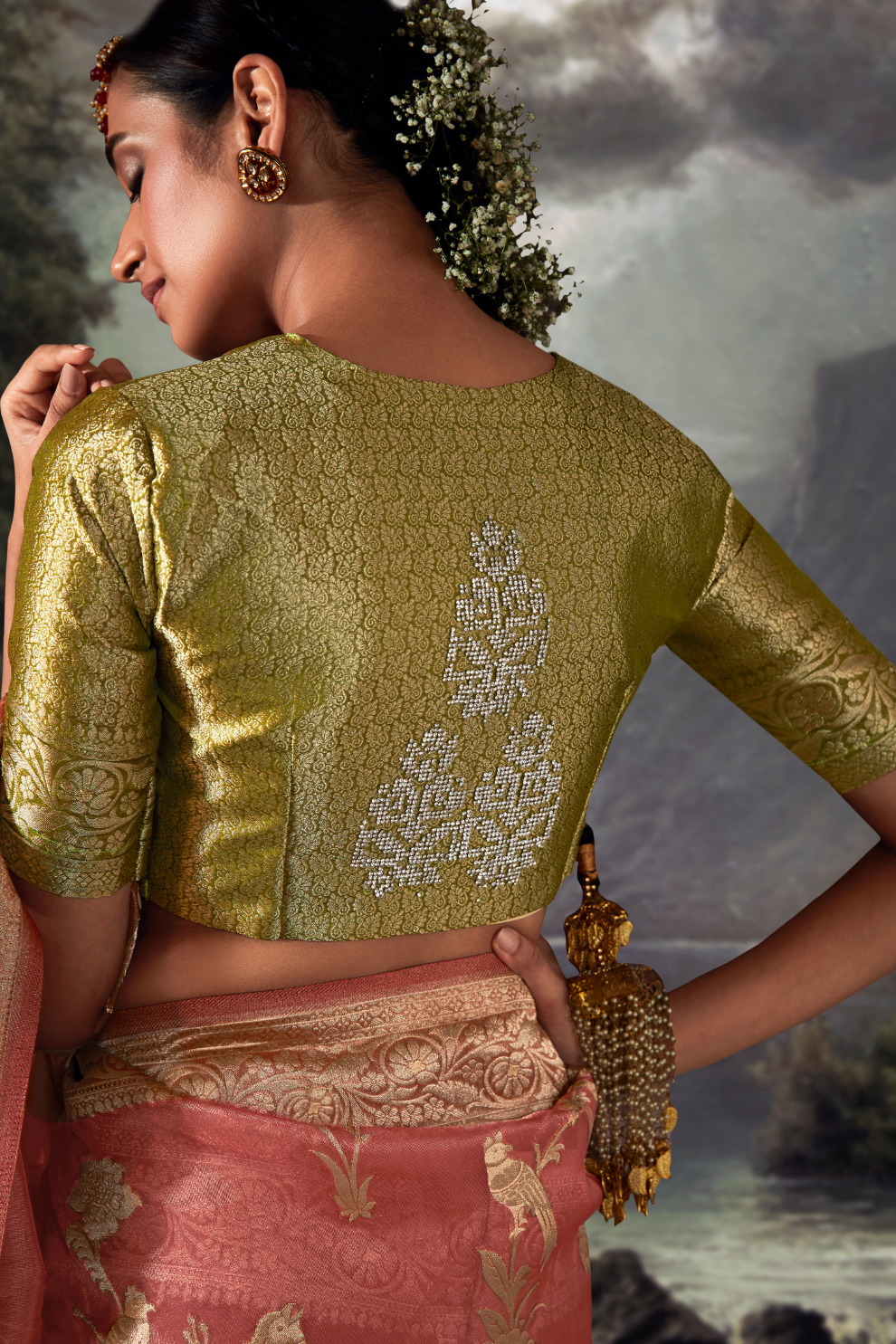 Majestic Woven Banarasi Silk Saree in Lustrous Pure Silk