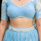 Beautiful Embroidered Faux Georgette Lehenga Choli Set