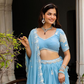 Beautiful Embroidered Faux Georgette Lehenga Choli Set