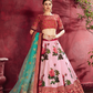 Printed Designer Lehenga with Zari, Dori & Sequins Embellishments