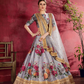Printed Designer Lehenga with Zari, Dori & Sequins Embellishments