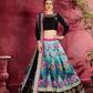 Printed Designer Lehenga with Zari, Dori & Sequins Embellishments