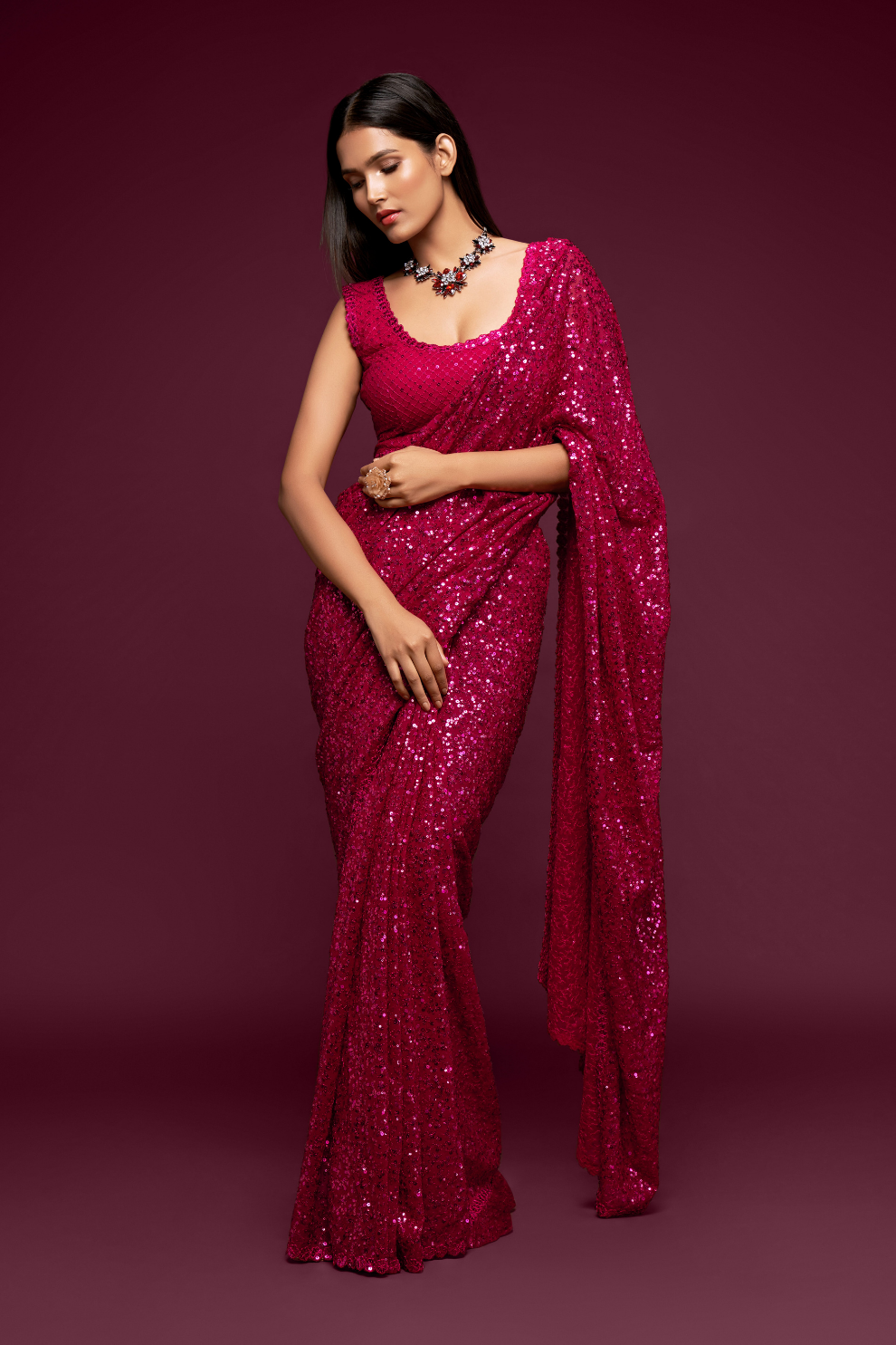 Floral Whispers – Lightweight Georgette with Modern Touch