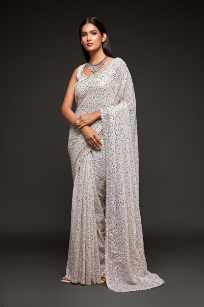 Floral Whispers – Lightweight Georgette with Modern Touch