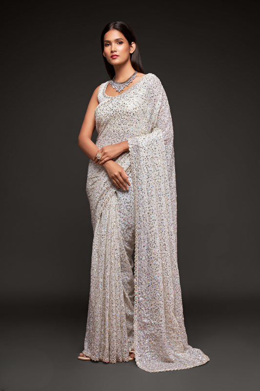 Floral Whispers – Lightweight Georgette with Modern Touch