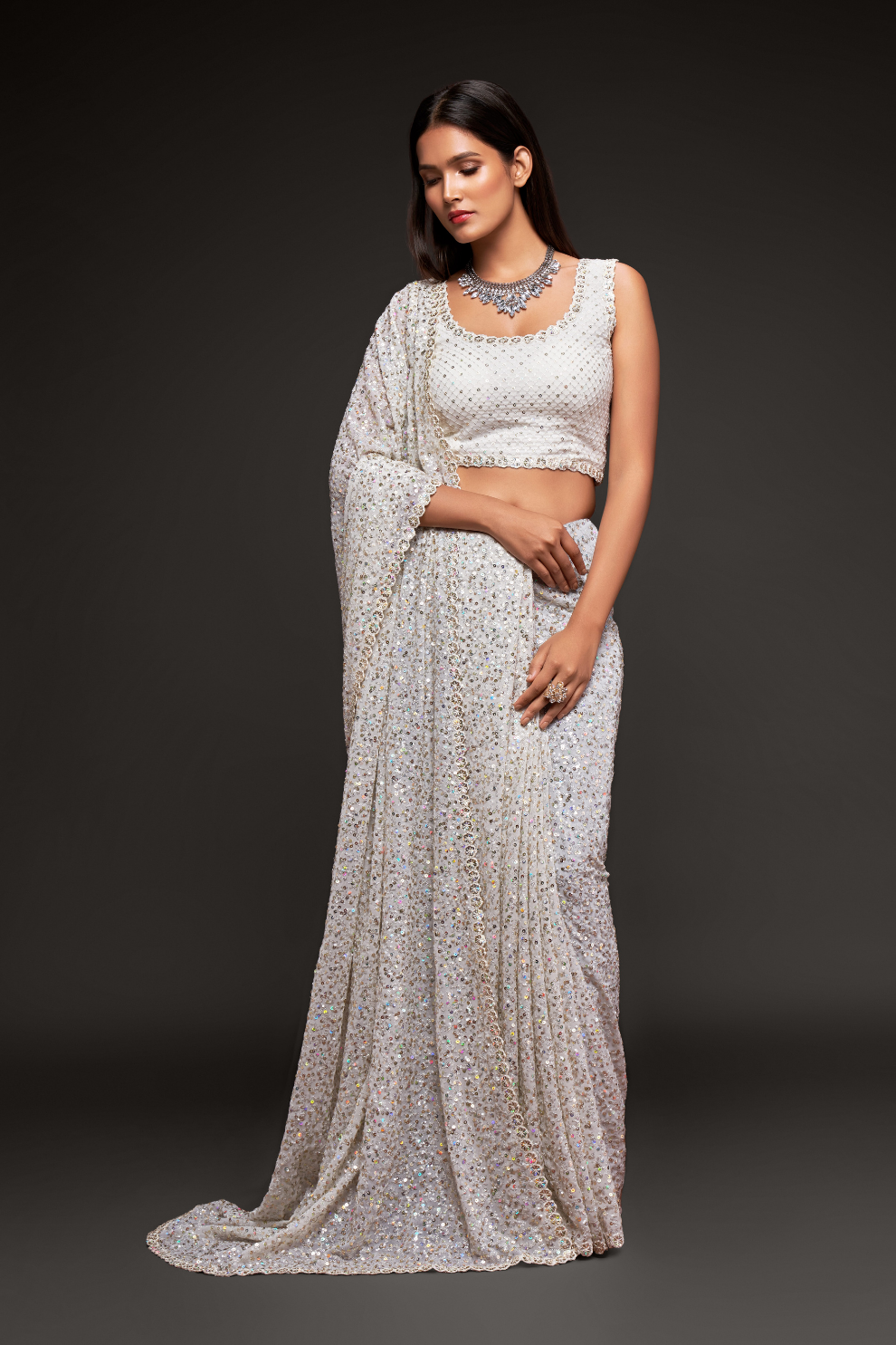 Floral Whispers – Lightweight Georgette with Modern Touch