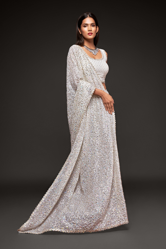 Floral Whispers – Lightweight Georgette with Modern Touch