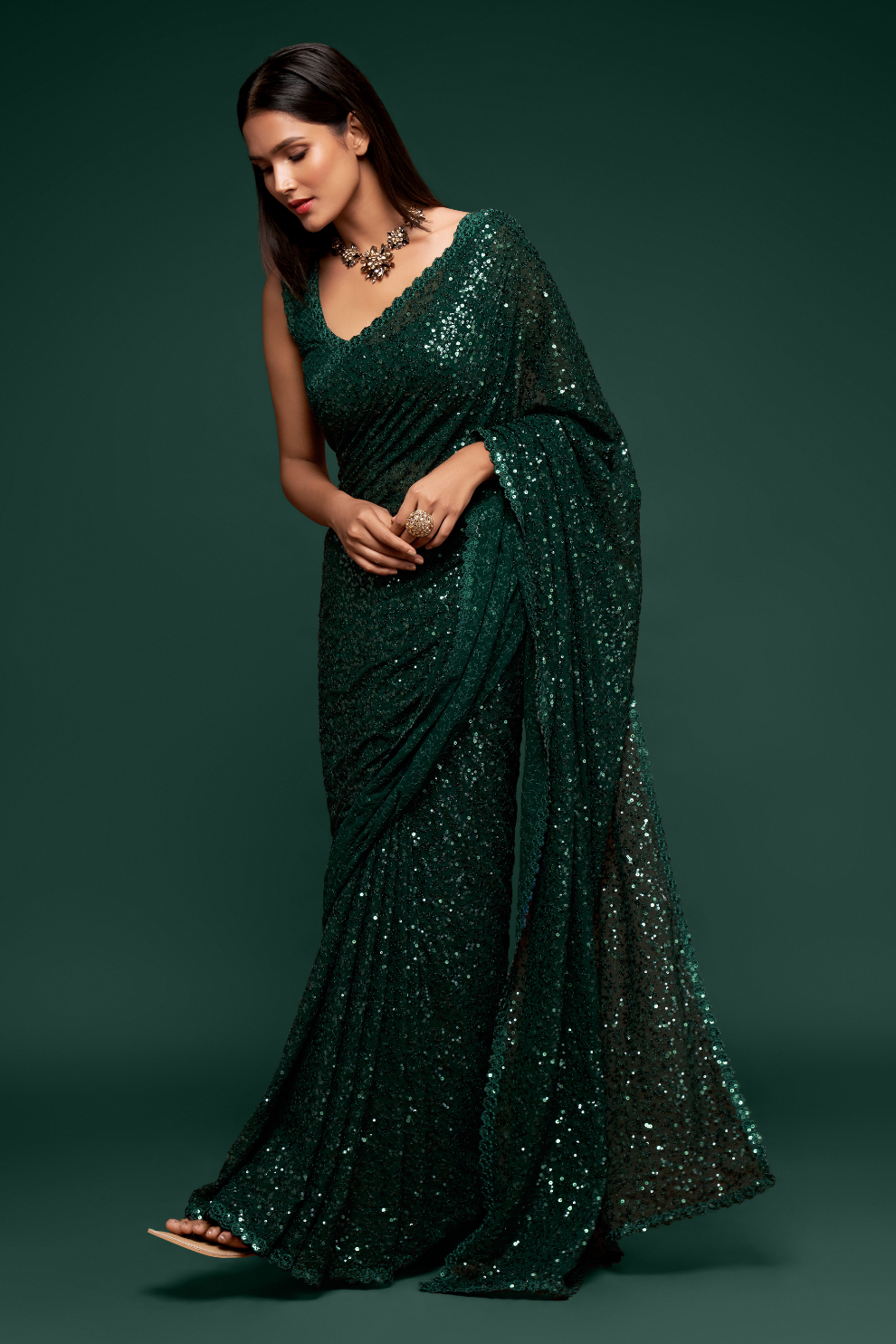 Floral Whispers – Lightweight Georgette with Modern Touch