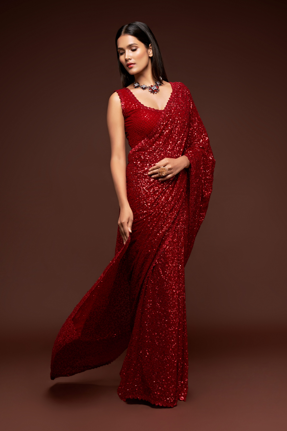 Floral Whispers – Lightweight Georgette with Modern Touch