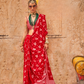 Georgette Saree with Soft Touch Finish and Ethnic Buta Design
