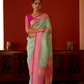 Pure Georgette Saree with Rich Traditional Jari Weaving
